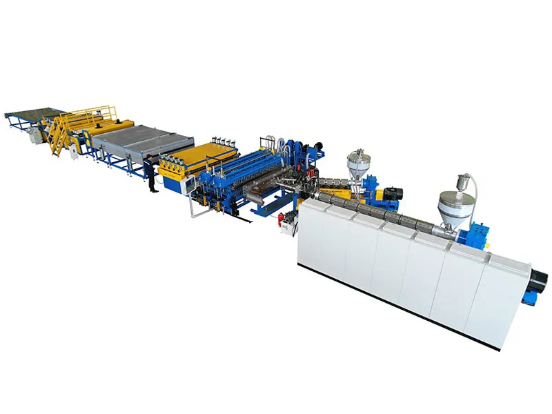 PP PE PC Hollow Sheet Extrusion Line