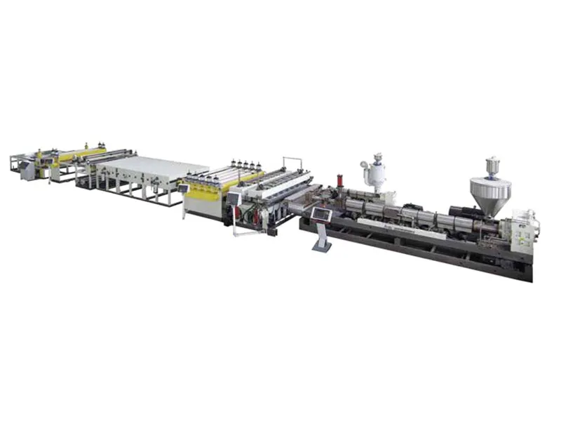 PP PE PC Hollow Sheet Extrusion Line