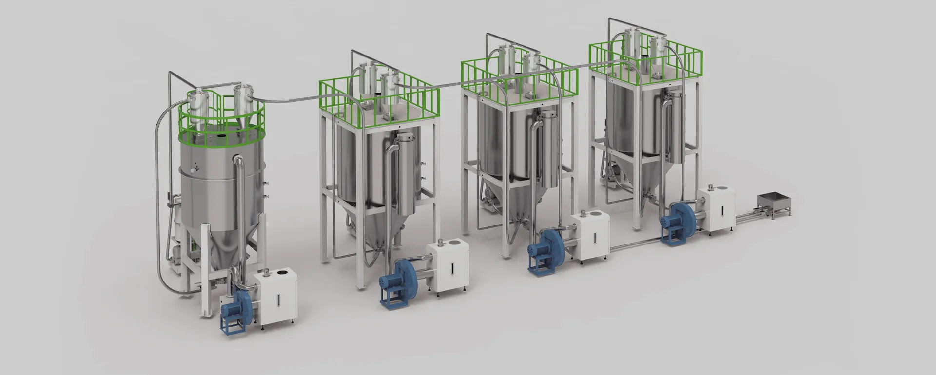 Plastic Recycling Center Feeding System