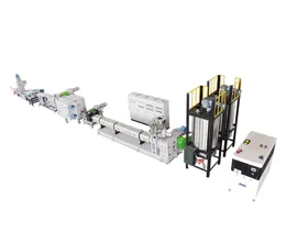 PET Recycling Single Screw Pelletizing Line