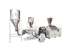 PVC Counter Rotation Conical Twin Screw Pelletizing Line